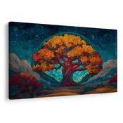 Slika veličastno drevo življenja v gorah - 40x30