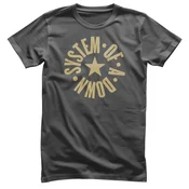 System of a Down Circle Star Logo Dark Grey L Majica