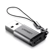 UGREEN USB - Type-C adapter, priključak za prijenos podataka i punjenje, tamnosiva US276