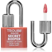 Trouble Maker Secret Keeper Lip Gloss Stain barva za ustnice za dolgoobstojen učinek odtenek Undercover Pink Nude 5 ml