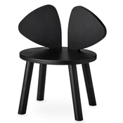 nofred® drveni stolac za mališane mouse black (2-5 godina)
