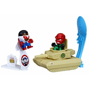 Avengers Stunt Squad Captain America protiv igračke crvene lubanje