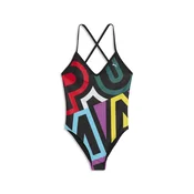 PUMA Womens Swimsuit, Clothing, Multicolor, XL