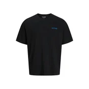 JACK & JONES Majica JJLEMON azur / narančasta / ružičasta / crna