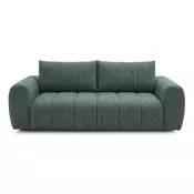 Temno zelena sedežna garnitura 242 cm Nesty – Bobochic Paris