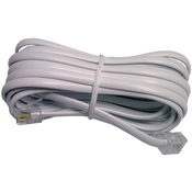 Cabletech Telefonski kabel ravno 15m bijelo