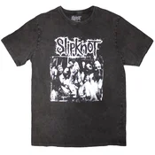 Slipknot Album Splatter (Stone Wash Back Print) Charcoal Grey 2XL Majica