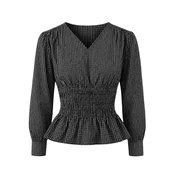 ARMIE Bluza The Carla Long Sleeve Top črna
