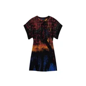 Desigual Obleka  modra / oranžna / rdeča / črna