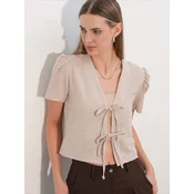 Bigdart Bolero Crop Top bež