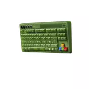 8BitDo Retro mehanska tipkovnica Xbox Edition z ISO QWERTZ razporeditvijo zelene barve