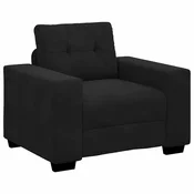 Vidaxl Kavč fotelj črne barve 100x78x80 cm žamet
