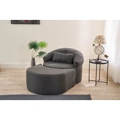 Sklopiva fotelja Atelier del Sofa Pitta, 100x70x80cm, boja antracita