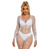 Bodystocking H3439 - XL/3XL, Bijela