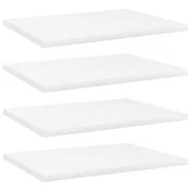 Vidaxl Dodatne police za omaro 4 kosi bele 40x30x1,5 cm iverna plošča