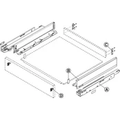Set za predal BLUM LEGRABOX pure, višina M, BLUMOTION S, 40kg, NL 400, inox