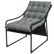 Homestar Vrtni naslanjač 62x110x88 cm Siva