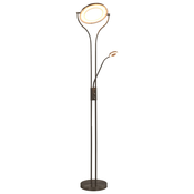 Stojeca svjetiljka 18 W srebrna 180 cm prigušiva