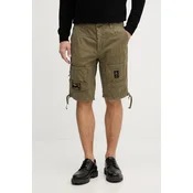 Aeronautica Militare Kratke hlače iz tkanine 261BE0041UCT01122 Zelena Regular Fit