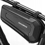 Kolesarska torba za okvir Rockbros B67 2.5L - vodoodporna, več predalov, Velcro pritrditev - black