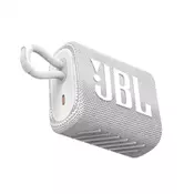 JBL prenosni bluetooth zvočnik GO 3, bel