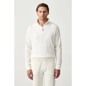 BOSS loungewear pulover moški z bombažem Structure 1/4 Zip