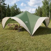 vidaXL vidaXL Zabavni šotor Zelena 600 x 600 x 400 cm Poliester in jeklo, (5000309326)
