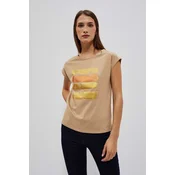 Marisse Womens T-Shirt L-Ts-4038 D.Beige