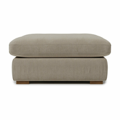 Kremno bel tekstilni otoman Comfy - Scandic