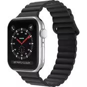 mobilNET silikonski pašček za Apple Watch, 38-41mm (S), črn