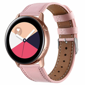 BStrap Leather Italy pašček za Garmin Venu 2 Plus, pink