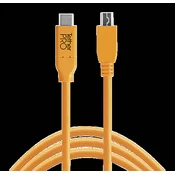 Tether Tools Tether Tools USB kabel USB 2.0 USB-C® vtič\, USB-mini-B vtič 4.60 m oranžna  CUC2415-ORG, (20415766)