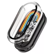 Ovitek z zaščito zaslona Techsuit Defense360 Pro za Xiaomi Mi Band 9/9 NFC - prozoren