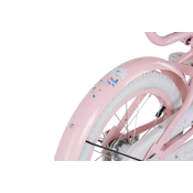 FLOWER BIKE Dječji bicikl s dodacima 14 rozi