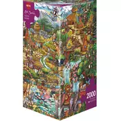 Heye puzzle 2000 pcs Rita Berman Exotic Safari 29996