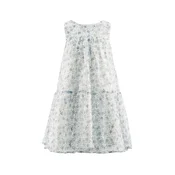happy girls Obleka moder denim/zelena/bela