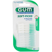 G.U.M Soft-Picks +Fluoride zubne cackalice regular 40 kom
