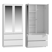 Shumee Garderobna omara Malwa SS-90L, BELA, (21560104)