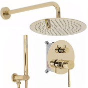 Komplet za tuširanje za vgradnjo Rea Lungo Diamond Gold + BOX