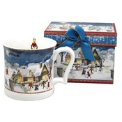 450 ml božična zimska vasica iz porcelana v darilni škatli