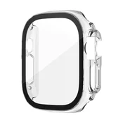 INF Prozorno ohišje iz PC in kaljenega stekla za Apple Watch 45mm Series 7-9, (5000078823)