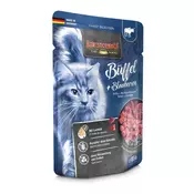 Leonardo Finest Selection mačja hrana v alu vrečki z bivoljim mesom in brusnicami 16 x 85 g