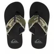 Quiksilver moške japonke Monkey Abyss M Sndl Xgck Green Brown Black 12, črno zelene, 45