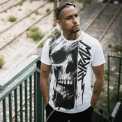 Hardcore majica moška - Painted Skull - HYRAW - 252TS02
