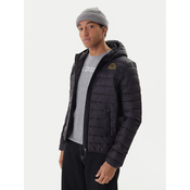 Kappa Prijelazna jakna Logo Astrom 34243TW Crna Slim Fit