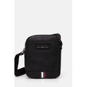 Torbica za okoli pasu Tommy Hilfiger črna barva, AM0AM12711