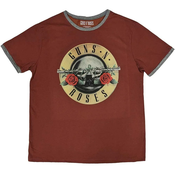 Guns N Roses Classic Logo (Ringer) Red L Majica