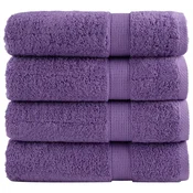 Vidaxl Premium brisače SOLUND 4 kos vijolična 70x140 cm 600 g/m2