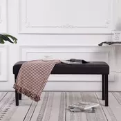 Klupa od umjetne kože 106 cm smeda