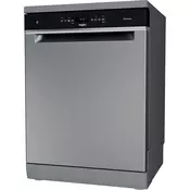 WHIRLPOOL Samostojeca mašina za pranje sudova 60 cm WFO 3O32 N P X tamnosiva